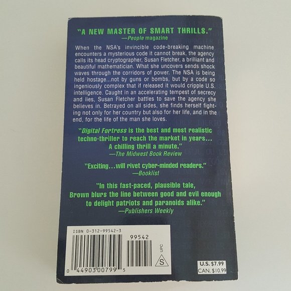 Digital Fortress by Dan Brown, Paperback ISBN 0312995423 - Picture 2 of 9